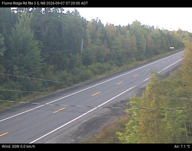 Web Cam image of Flume Ridge (NB Highway 3)