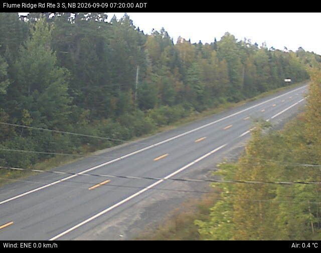 Web Cam image of Flume Ridge (NB Highway 3)