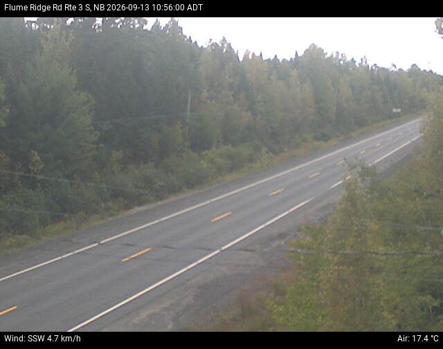Web Cam image of Flume Ridge (NB Highway 3)