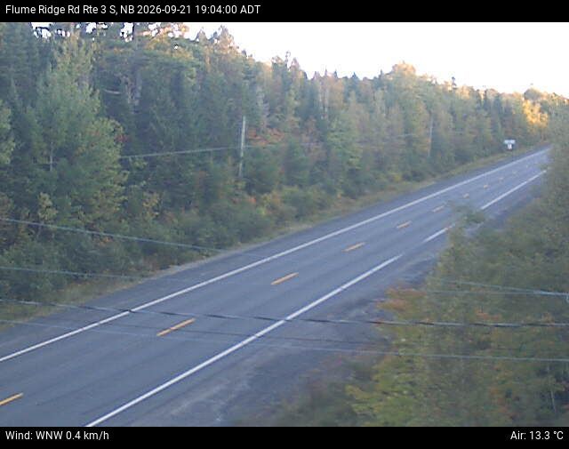 Web Cam image of Flume Ridge (NB Highway 3)
