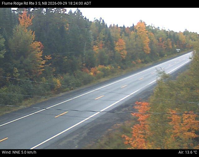 Web Cam image of Flume Ridge (NB Highway 3)