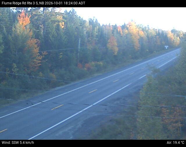 Web Cam image of Flume Ridge (NB Highway 3)