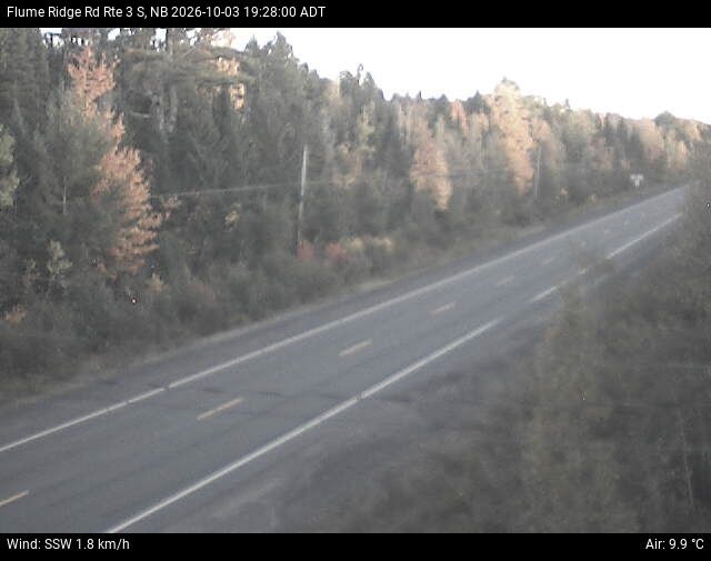 Web Cam image of Flume Ridge (NB Highway 3)
