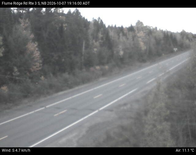 Web Cam image of Flume Ridge (NB Highway 3)