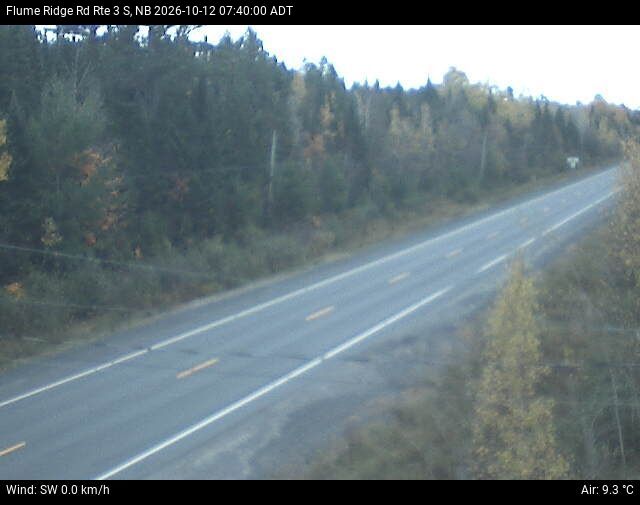 Web Cam image of Flume Ridge (NB Highway 3)