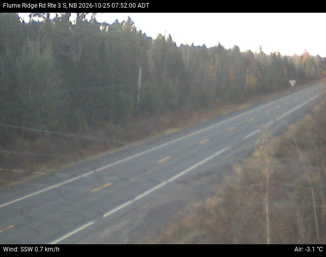Web Cam image of Flume Ridge (NB Highway 3)
