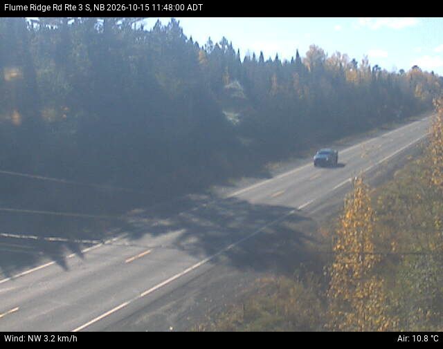 Web Cam image of Flume Ridge (NB Highway 3)