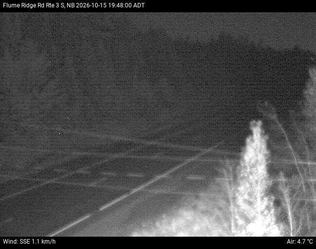Web Cam image of Flume Ridge (NB Highway 3)
