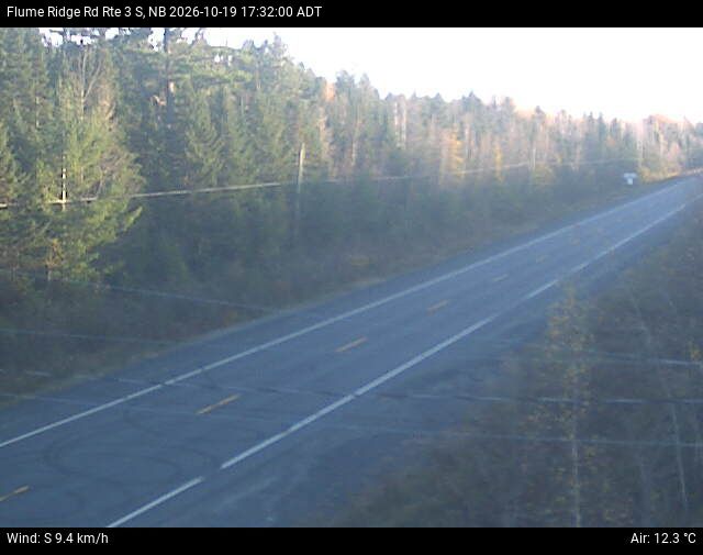 Web Cam image of Flume Ridge (NB Highway 3)