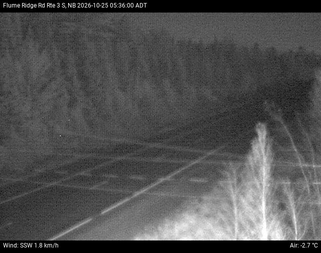 Web Cam image of Flume Ridge (NB Highway 3)