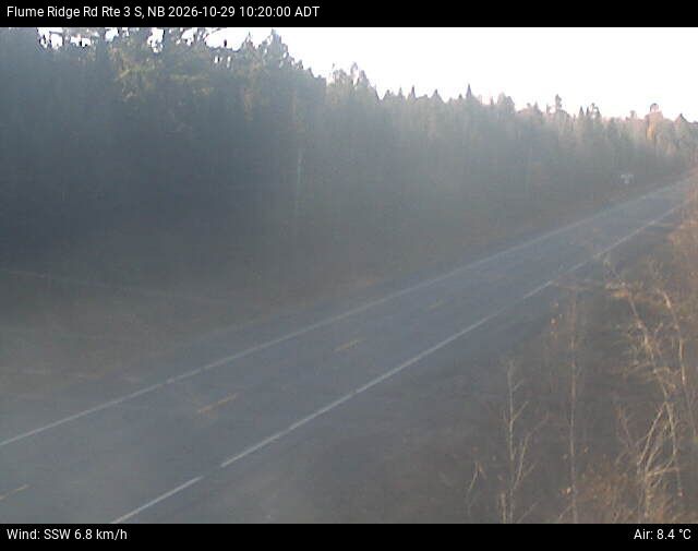 Web Cam image of Flume Ridge (NB Highway 3)