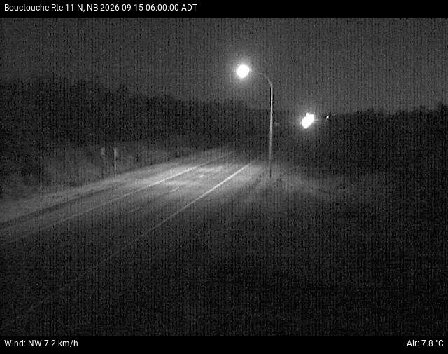 Web Cam image of Bouctouche (NB Highway 11)
