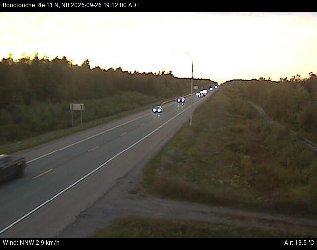 Web Cam image of Bouctouche (NB Highway 11)