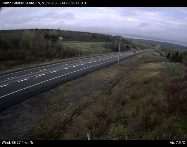 Web Cam image of Camp Petersville (NB Highway 7)