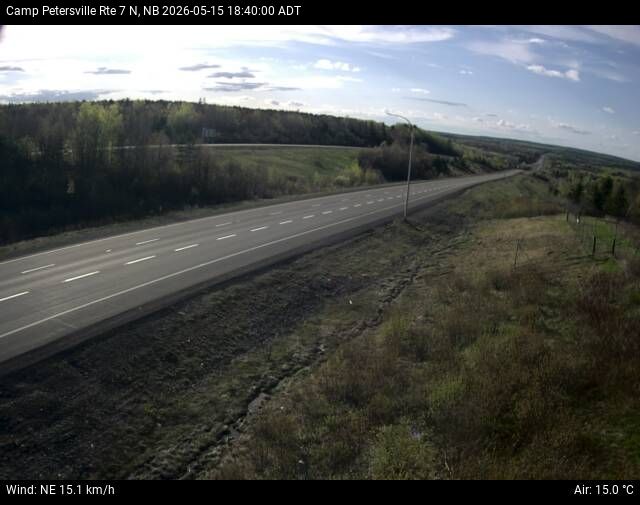 Web Cam image of Camp Petersville (NB Highway 7)