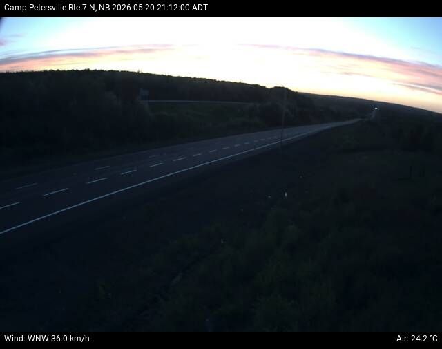 Web Cam image of Camp Petersville (NB Highway 7)