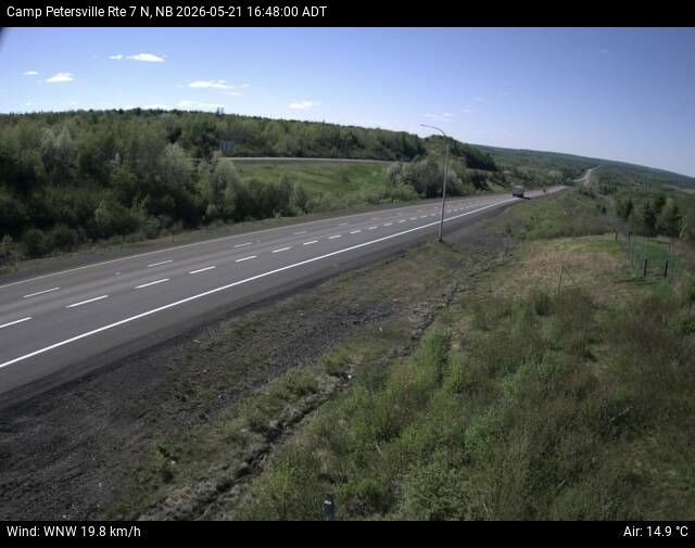 Web Cam image of Camp Petersville (NB Highway 7)