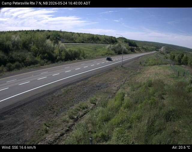Web Cam image of Camp Petersville (NB Highway 7)