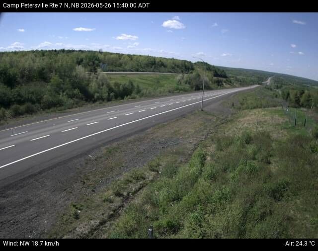 Web Cam image of Camp Petersville (NB Highway 7)