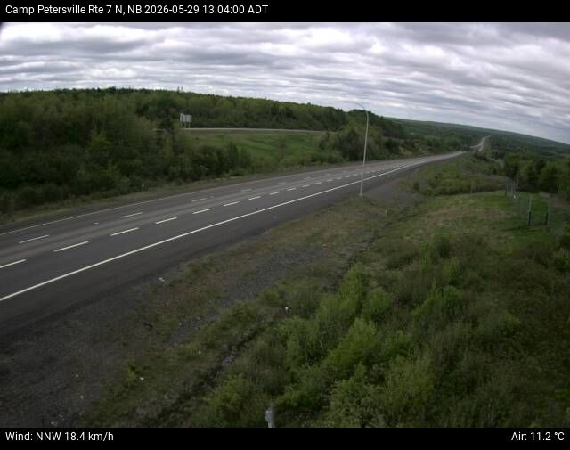 Web Cam image of Camp Petersville (NB Highway 7)