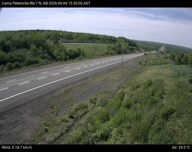 Web Cam image of Camp Petersville (NB Highway 7)