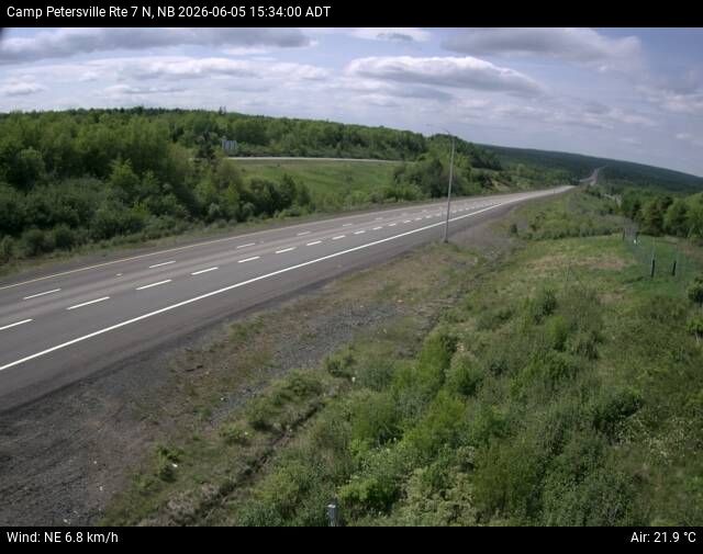 Web Cam image of Camp Petersville (NB Highway 7)