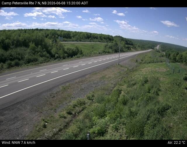 Web Cam image of Camp Petersville (NB Highway 7)