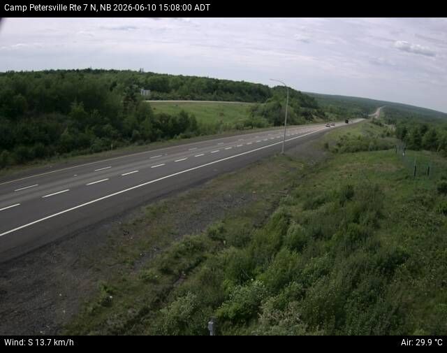 Web Cam image of Camp Petersville (NB Highway 7)