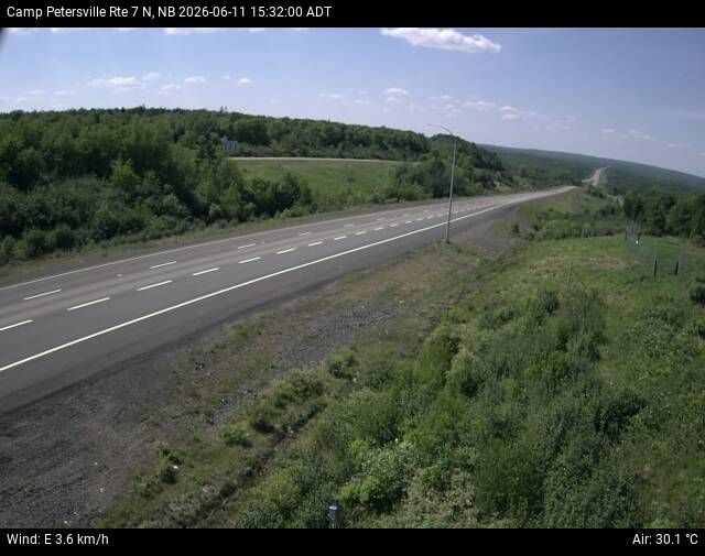 Web Cam image of Camp Petersville (NB Highway 7)