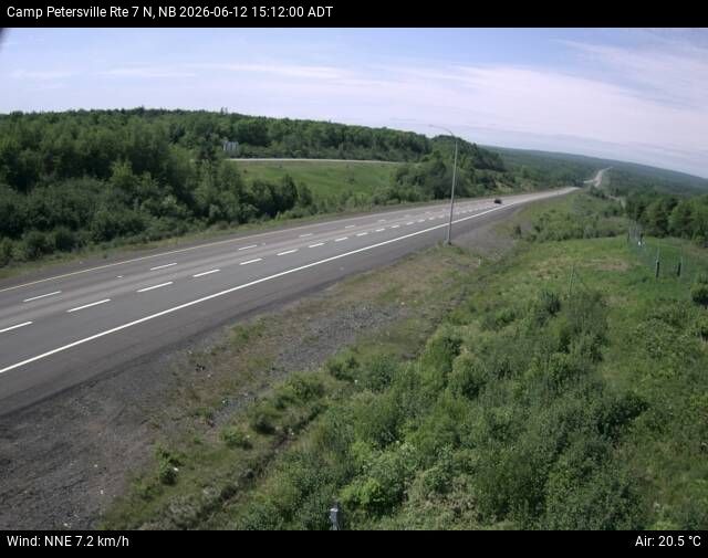 Web Cam image of Camp Petersville (NB Highway 7)