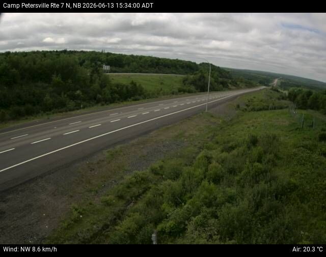 Web Cam image of Camp Petersville (NB Highway 7)
