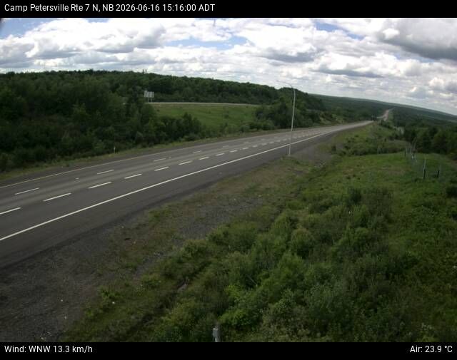 Web Cam image of Camp Petersville (NB Highway 7)