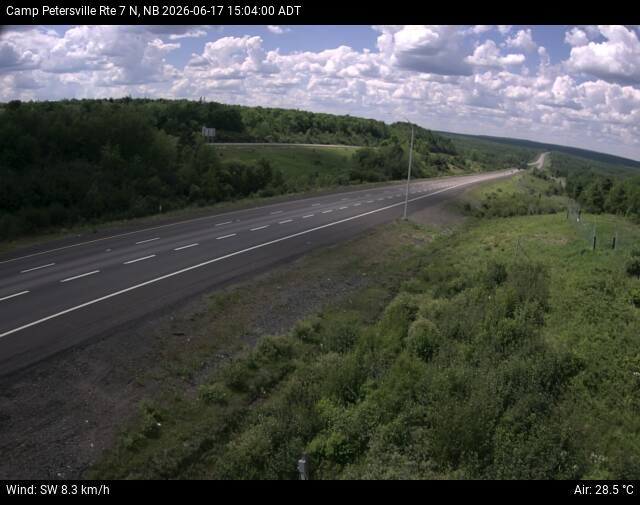 Web Cam image of Camp Petersville (NB Highway 7)