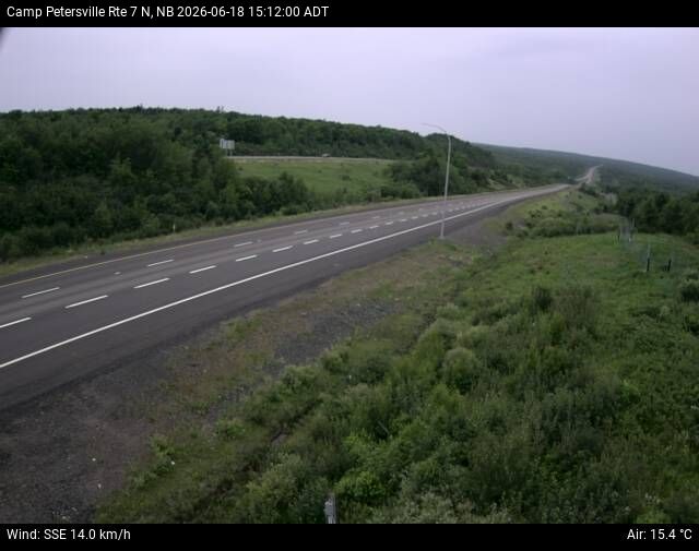 Web Cam image of Camp Petersville (NB Highway 7)