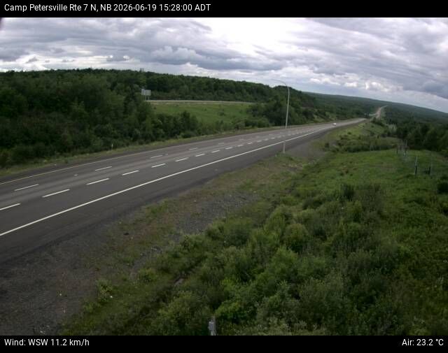 Web Cam image of Camp Petersville (NB Highway 7)