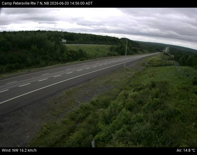 Web Cam image of Camp Petersville (NB Highway 7)