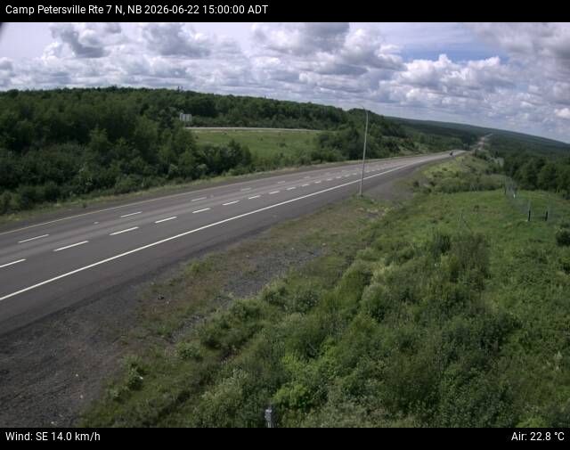 Web Cam image of Camp Petersville (NB Highway 7)
