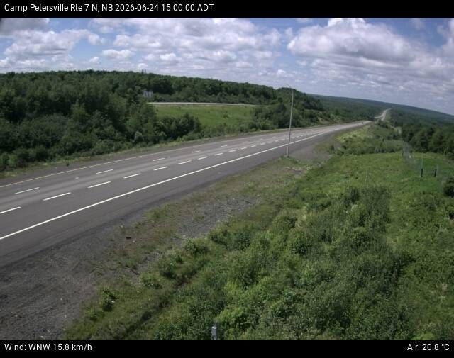 Web Cam image of Camp Petersville (NB Highway 7)
