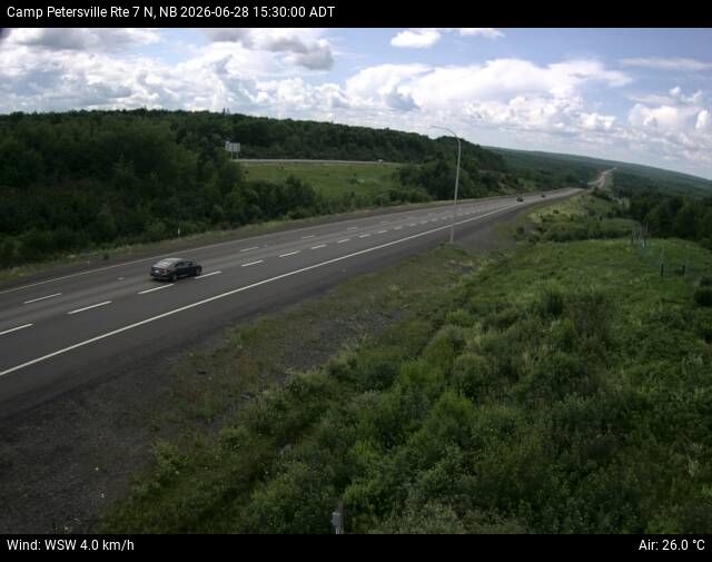 Web Cam image of Camp Petersville (NB Highway 7)