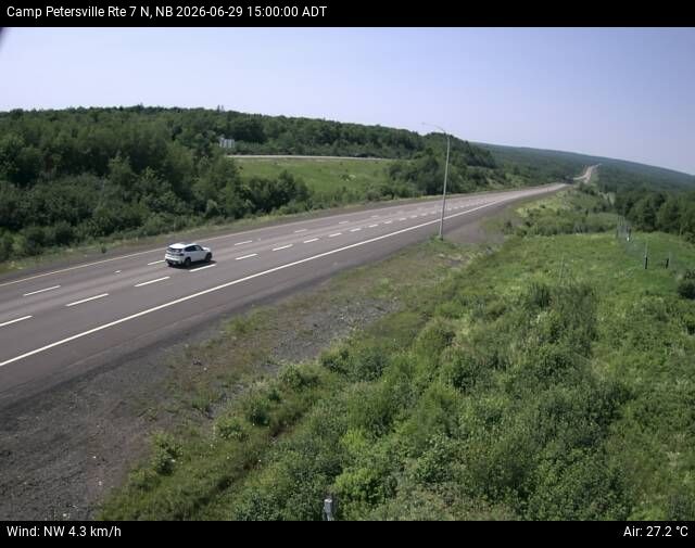 Web Cam image of Camp Petersville (NB Highway 7)