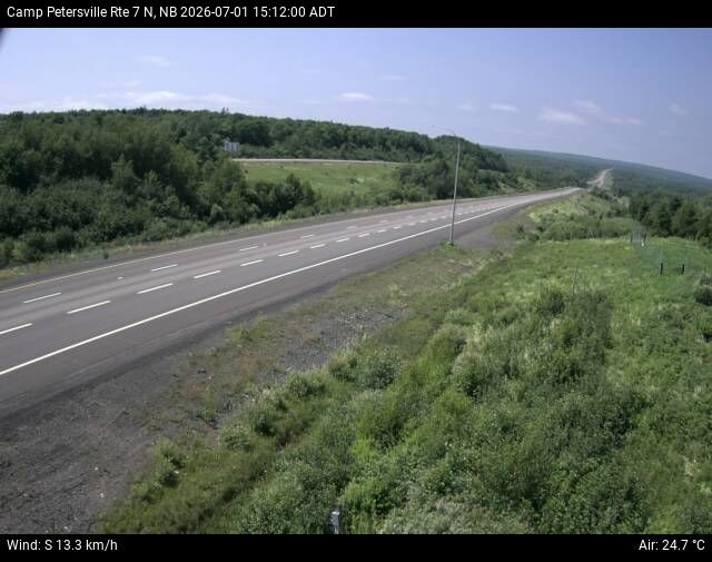 Web Cam image of Camp Petersville (NB Highway 7)