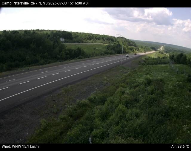 Web Cam image of Camp Petersville (NB Highway 7)