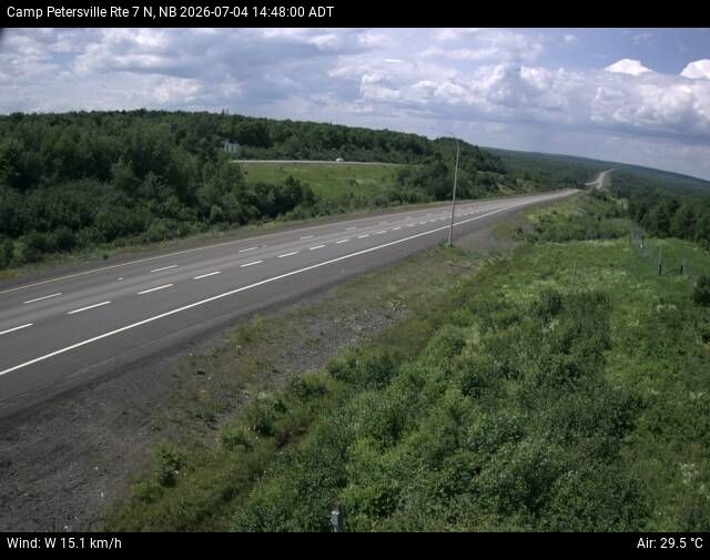 Web Cam image of Camp Petersville (NB Highway 7)
