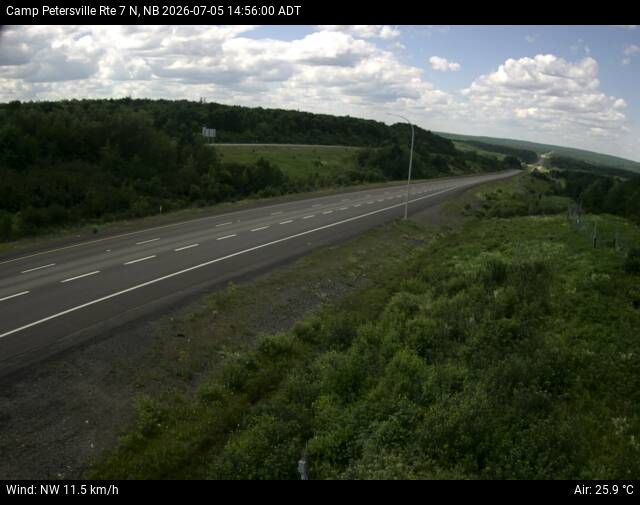 Web Cam image of Camp Petersville (NB Highway 7)