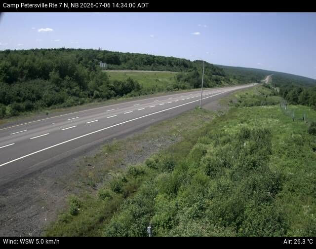 Web Cam image of Camp Petersville (NB Highway 7)