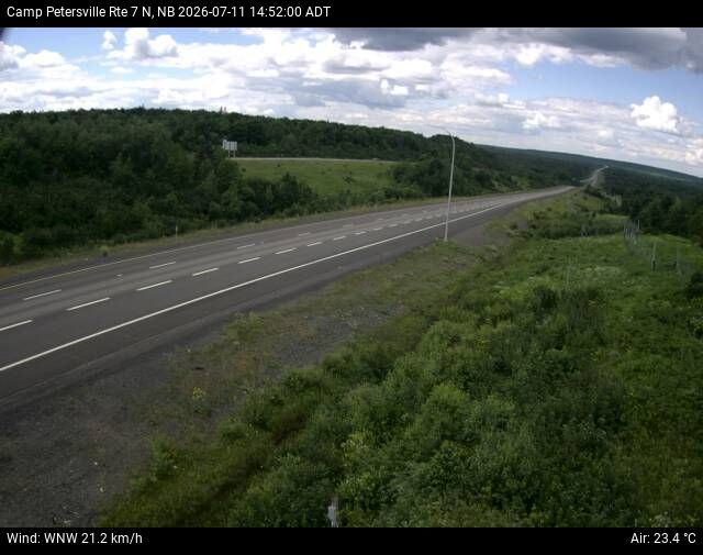 Web Cam image of Camp Petersville (NB Highway 7)