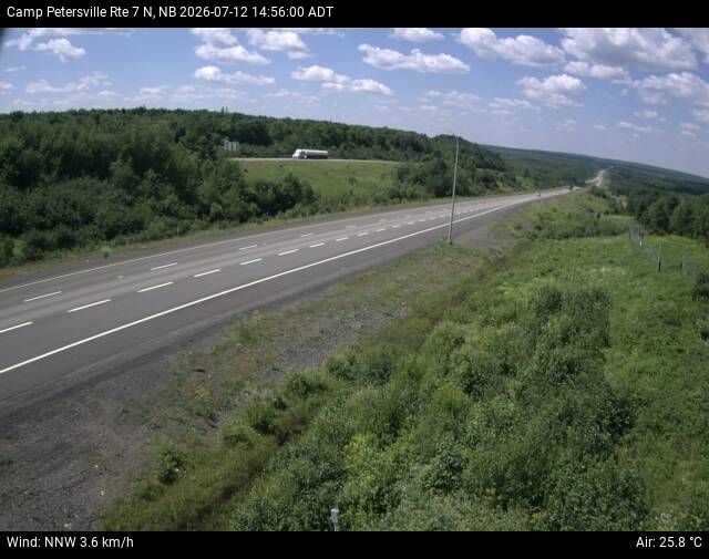 Web Cam image of Camp Petersville (NB Highway 7)