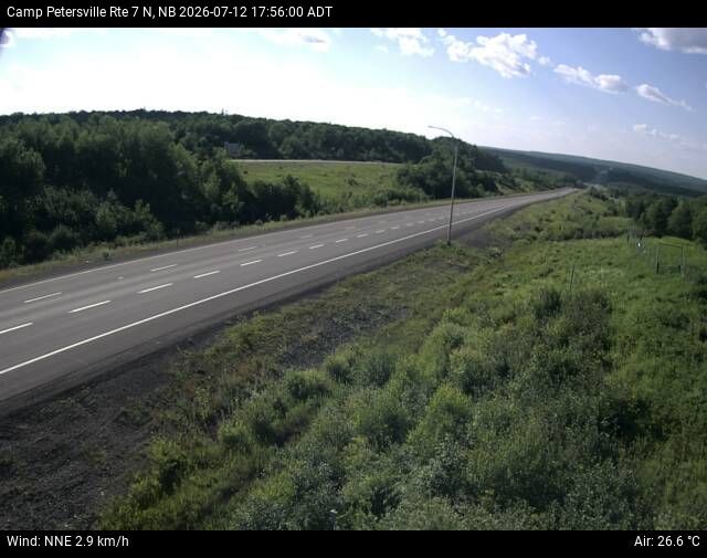 Web Cam image of Camp Petersville (NB Highway 7)