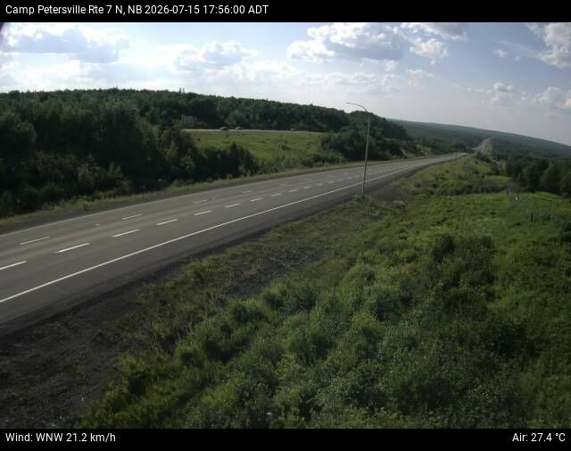 Web Cam image of Camp Petersville (NB Highway 7)