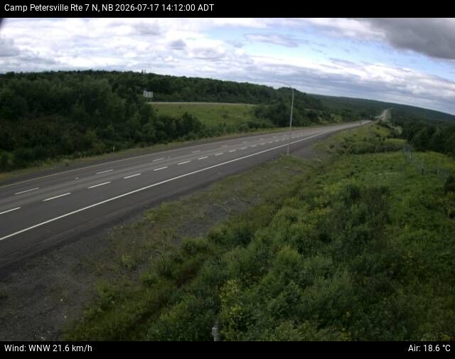 Web Cam image of Camp Petersville (NB Highway 7)
